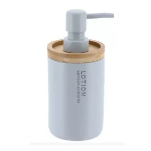 Dispensador de Jabón Poliresina Bambú Azul Claro