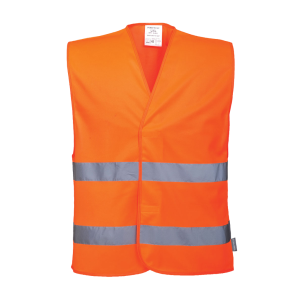 CHALECO ALTA VISIBILIDAD NARANJA PORTWEST C474 DOS BANDAS