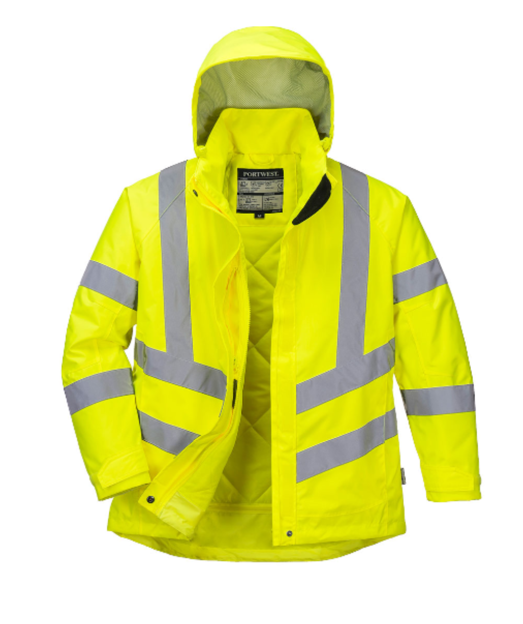 CHAQUETA DE MUJER AMARILLO ALTA VISIBILIDAD PORTWEST LW74
